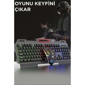 Torima TMK-06 Siyah Gaming Rgb Işıklı Kablolu Q Klavye ve Mouse Seti