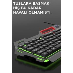 Torima TMK-06 Siyah Gaming Rgb Işıklı Kablolu Q Klavye ve Mouse Seti