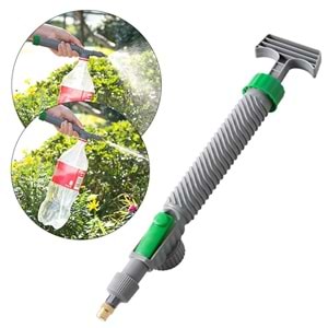 Ayarlanabilir Basınçlı Su Köpük Püskürtme Başlığı (Tüm Pet Şişelere Uyumlu)