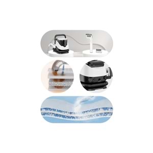 Torima Gri Buharlı Temizleyici Halı ve Koltuk Yıkama Cam Zemin Mutfak Temizleme Buhar Makinesi