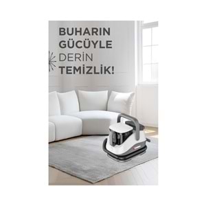 Torima Gri Buharlı Temizleyici Halı ve Koltuk Yıkama Cam Zemin Mutfak Temizleme Buhar Makinesi