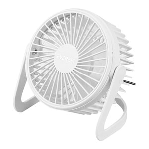 Everest Masaüstü Beyaz Usb Fan (145mmx141mmx105 mm)