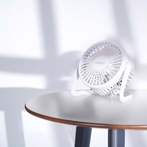 Everest Masaüstü Beyaz Usb Fan (145mmx141mmx105 mm)