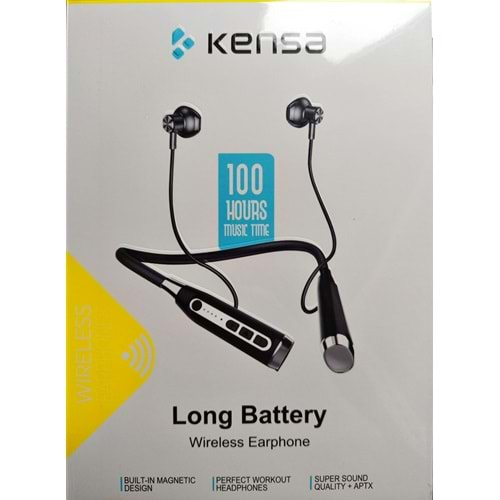 Kensa Manyetik Neckband Kablosuz Bluetooth 5.0 Boyun Askılı 100 saat Bluetooth Kulaklık