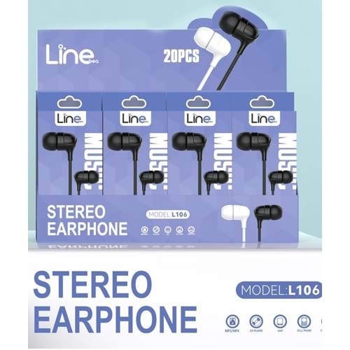 LineBea L106 Renkli Mikrofonlu Kablolu Kulaklık