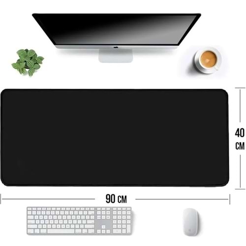 Kaymaz Tabanlı 40x90 Standart Siyah Mouse pad