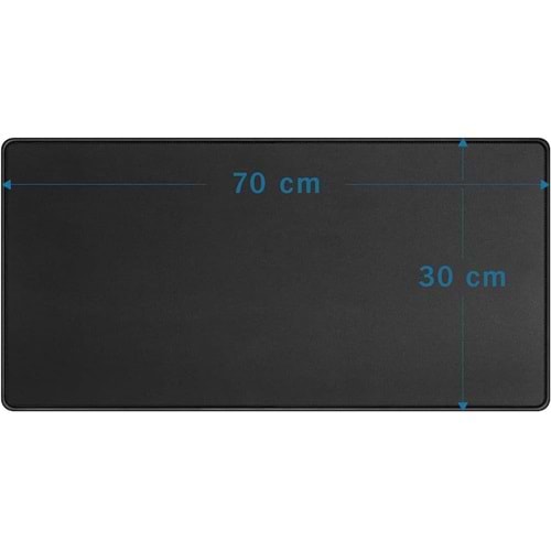 Kaymaz Tabanlı 30x70 Standart Siyah Mouse pad