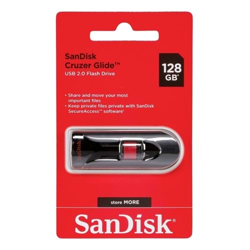 SanDisk Cruzer Glide 128GB Usb 2.0 Flash Bellek