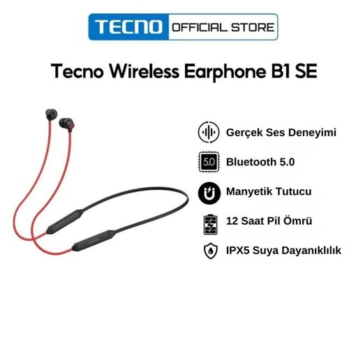 Tecno Boyun Askılı Bluetooth Kulakiçi Kulaklık