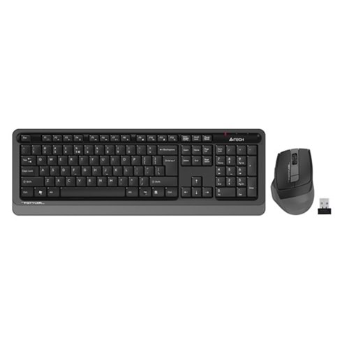 A4 Tech 2.4G Gri Q Multimedia Kablosuz Klavye+Optik Mouse Set