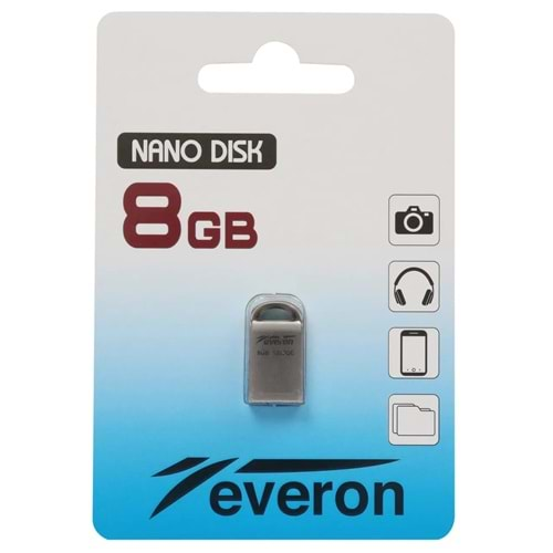 Everon 8 GB Usb 2.0 Mini Metal Flash Bellek