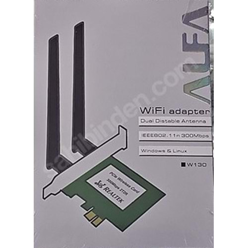 Alfanet Pcı-E 300Mbps Wireless Card Çift Antenli