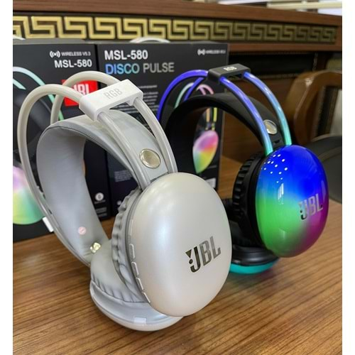 Jbl MSL-580 Rgb Işıklı Kafa Üstü Mikrofonlu Bluetooth Kulaklık