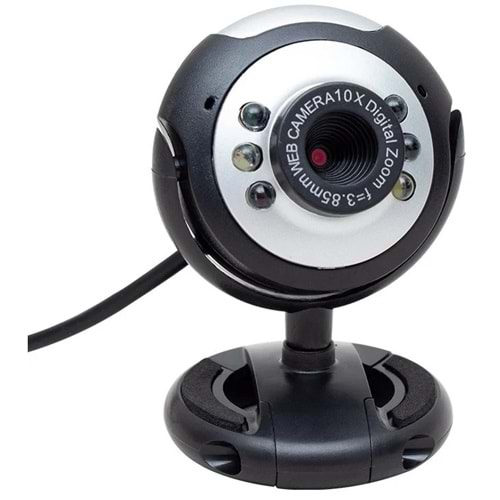 Novalink 300K 10x Zoom 6 Ledli Mikrofonlu Pc Webcam