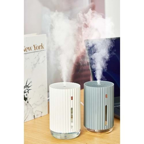 Humidifier 320ml. Ulrasonik Oda - Araç - Hava Nemlendirici Buhar Makinesi Ve Aroma Difüzörü