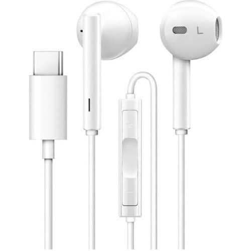 Novalink İphone 15 EarPods USB-C Kablolu Kulak İçi Kulaklık Beyaz