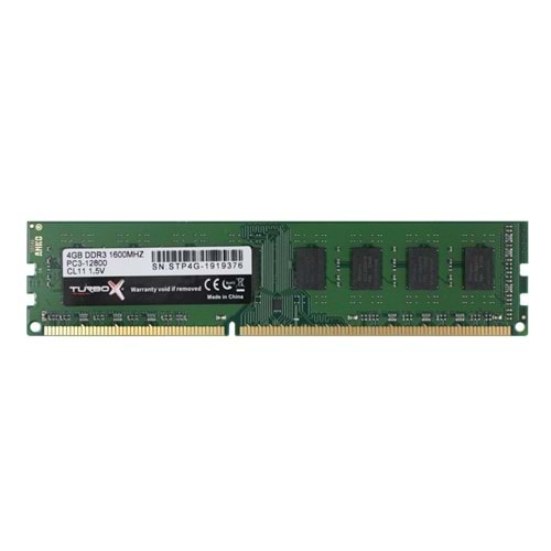 Turbox 4GB DDR3 1600Mhz PC Ram