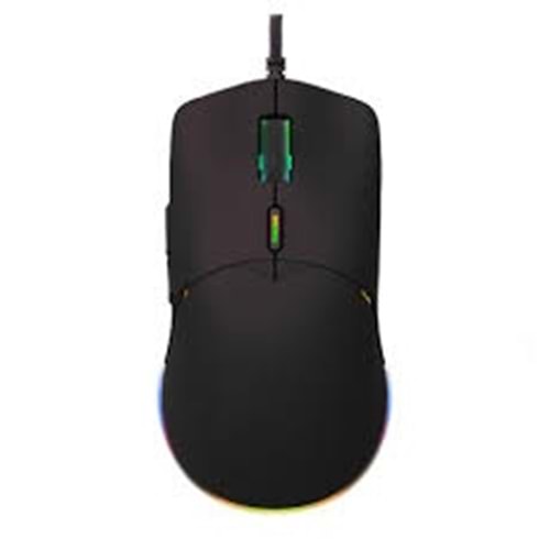 M80 Ergonomik Oyun Faresi - RGB Arka Işık - 8800 DPI - 6 Düğme - 3 milyon tıklama ömrü - 69 g ağırlığında | Siyah