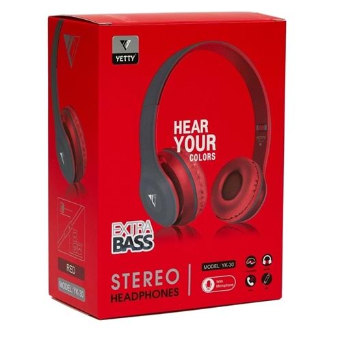 Yetty Kablolu Extra Bass Mikrofonlu Kulaklık