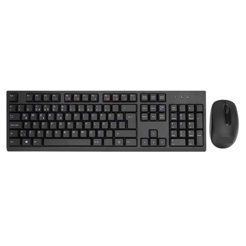 W550 Kablosuz 2.4ghz Q Klavye Ve Mouse Siyah Set