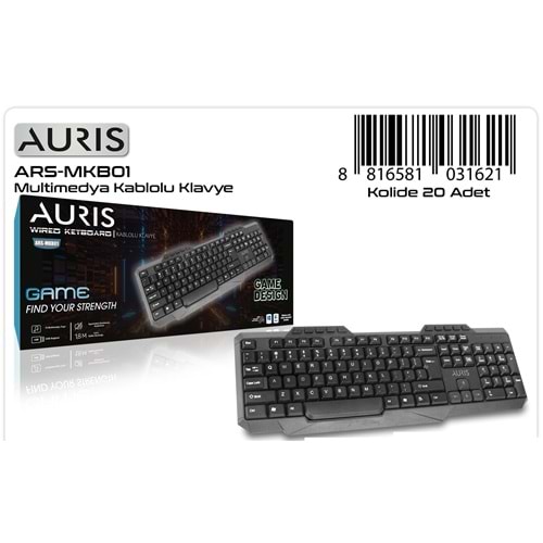 Auris Multimedia Q Kablolu Klavye