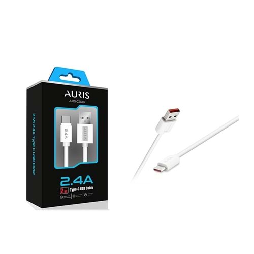 Auris ARS-CB06 Type-c 2.4A 2mt. Usb Hızlı Şarj Data Kablosu