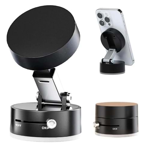 T-9203 Manyetik Vakumlu Telefon Tutacağı