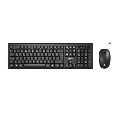 Lenovo Lecoo Kablosuz Türkçe Q Klavye & Mouse Set Siyah