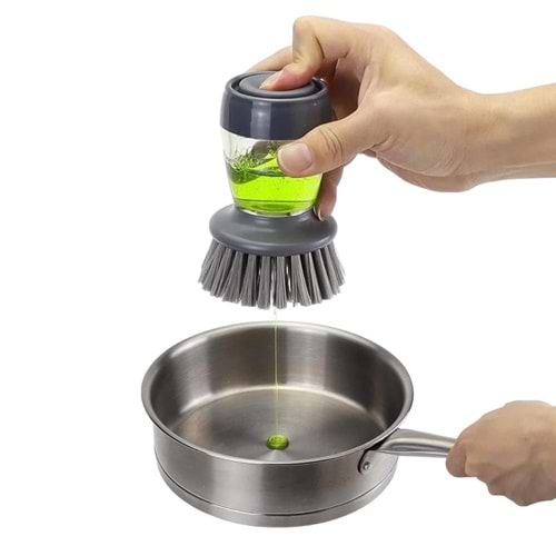 Deterjan Hazneli Kolay Bulaşık Yıkama Temizleme Fırçası Bulaşık Sünger (Lavabo, Mutfak)