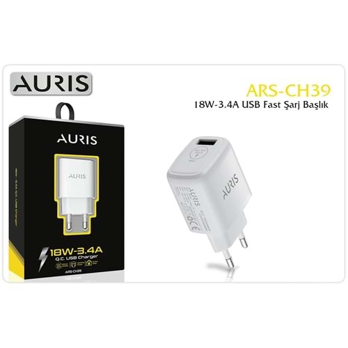 Auris CH39 18W Type-c Fast Hızlı Ev Şarj Başlığı