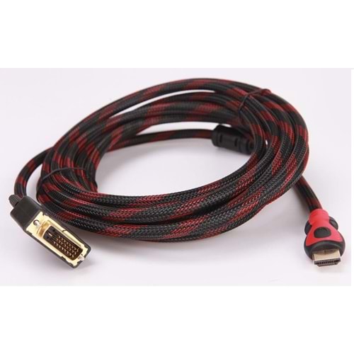 Hdmi To Dvi 24+1 Çevirici Dönüştürücü Monitör Kablosu 1.5 Metre