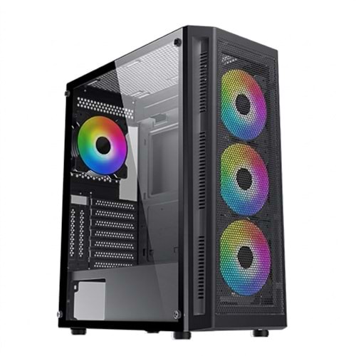 Drafter ARGB 500w 80Plus Power Supply 4 Fanlı Düğmeden Kumandalı Oyuncu Kasası