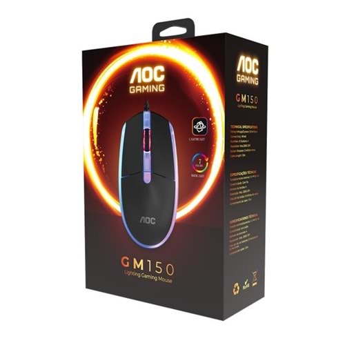 Aoc Kablolu Işıklı Gaming Mouse