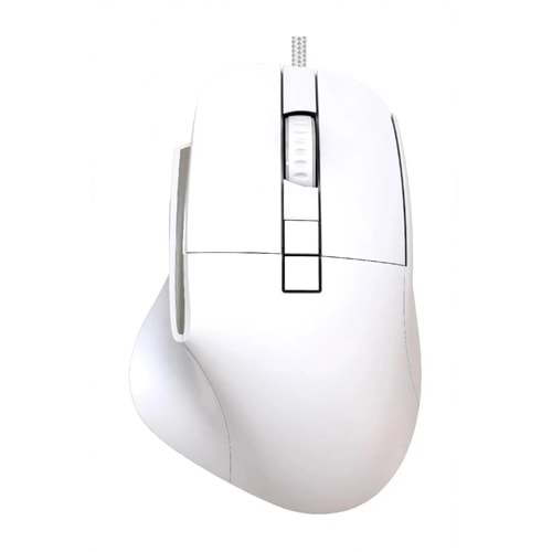 GM150 7D Işıklı 3200 DPI Usb Kablolu Beyaz Gaming Oyuncu Mouse