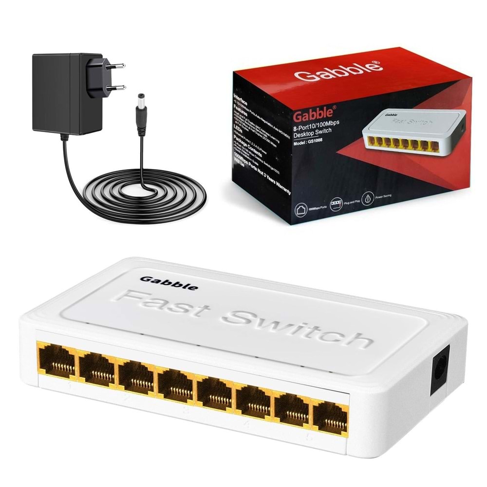 Gabble 8 Port 10/100 Switch