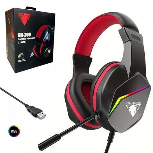 GH-269 Profesyonel Headset Pro 7.1 Usb Girişli Rgb Gaming Oyuncu Kulaklığı