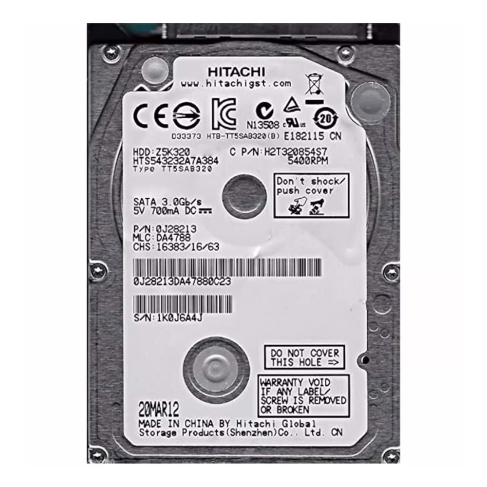 Hitachi Sata 3.0 5400 RPM 2.5