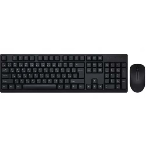 W-730 Kablosuz 2.4ghz Q Klavye Ve Mouse Siyah Set